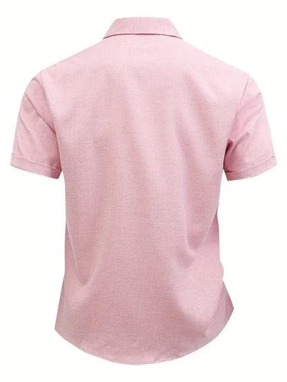 Koszula biznesowa męska codzienna z krótkim rękawem