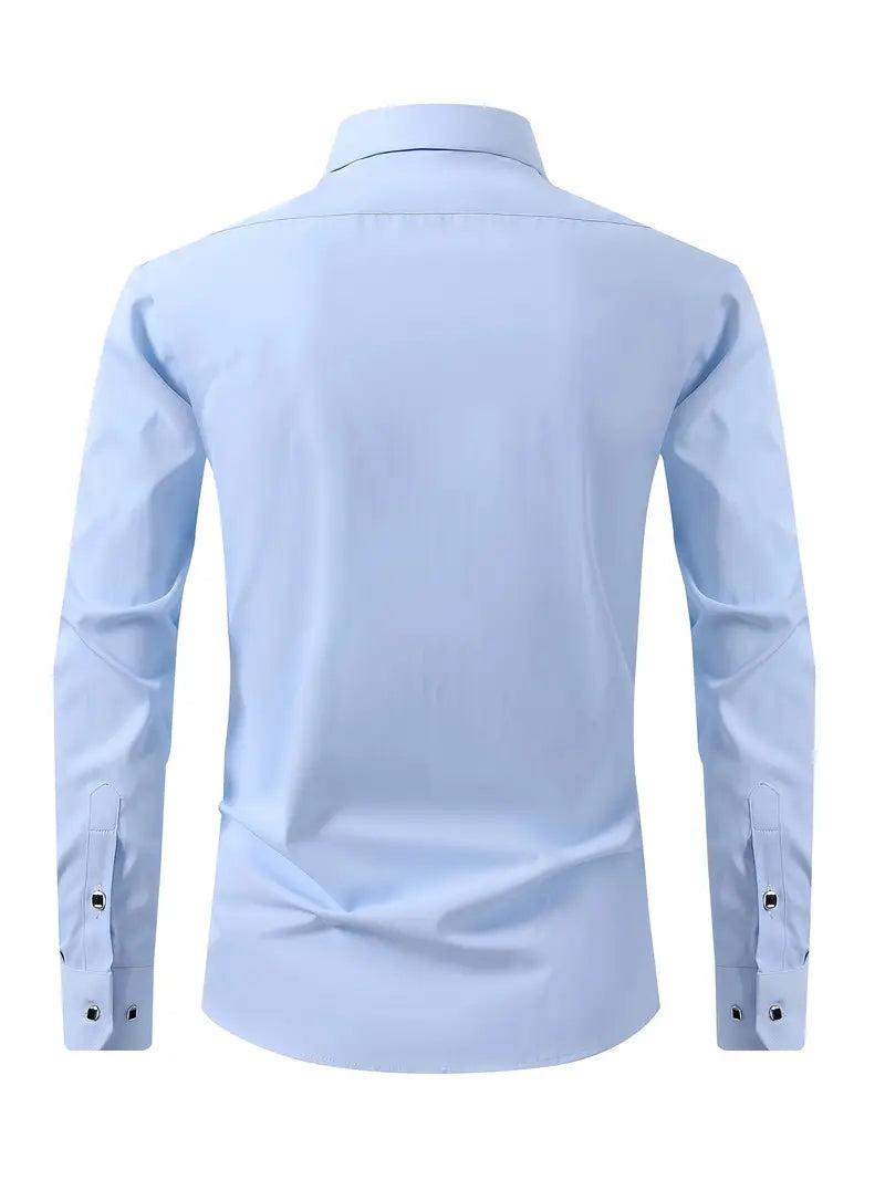 Koszula codzienna męska długa zapinana na guziki