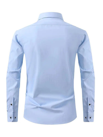Koszula codzienna męska długa zapinana na guziki
