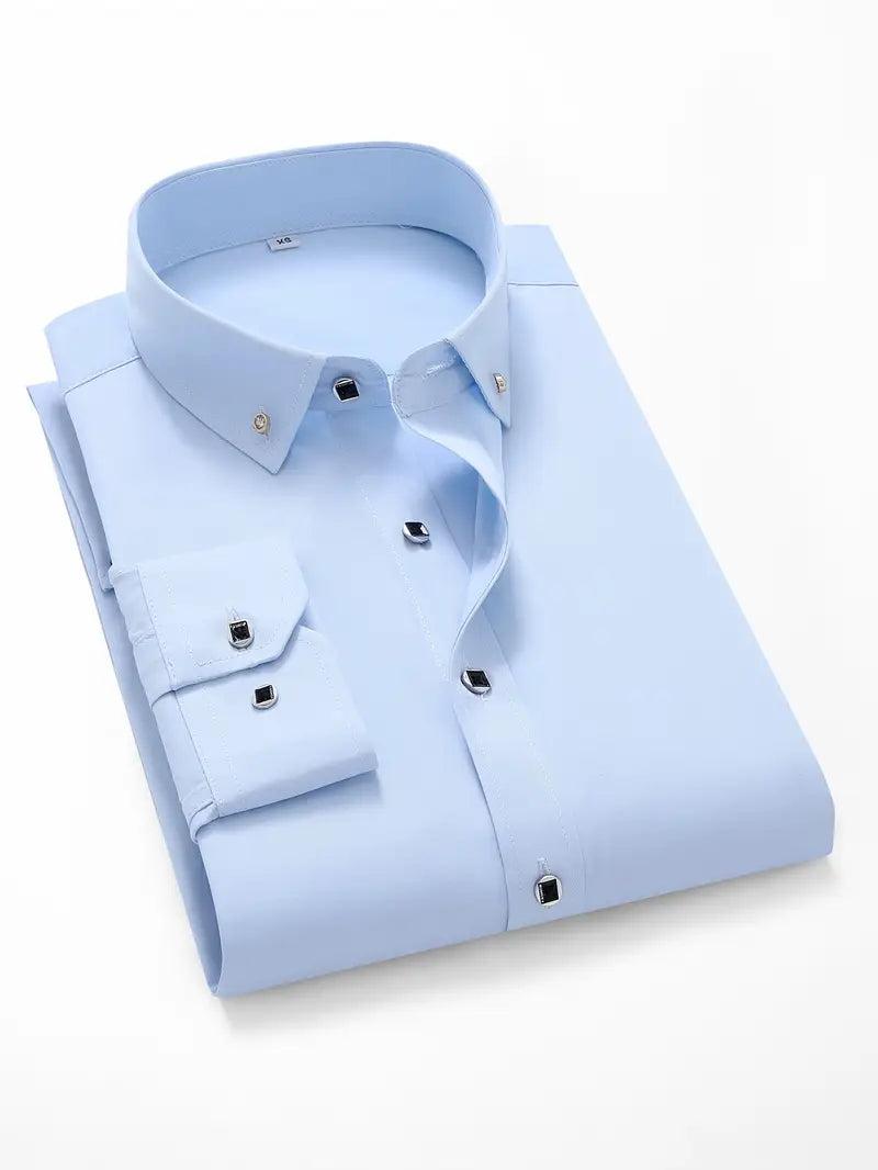 Koszula codzienna męska długa zapinana na guziki