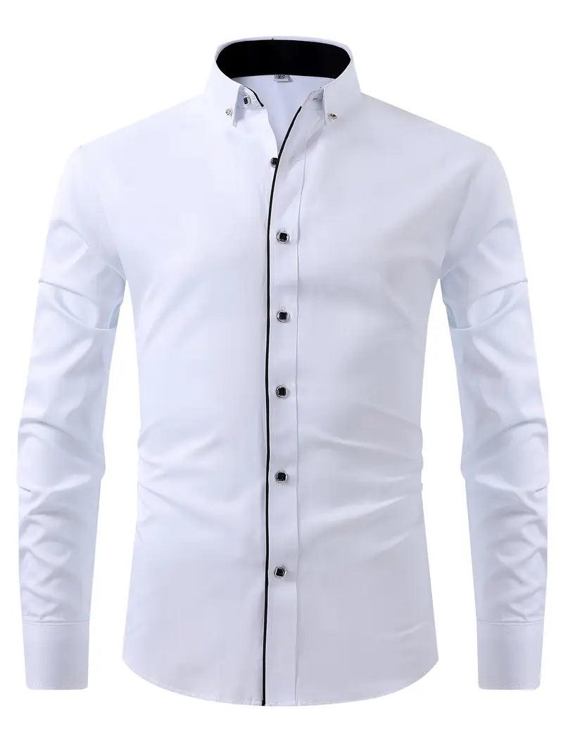 Koszula męska codzienna z długim rękawem