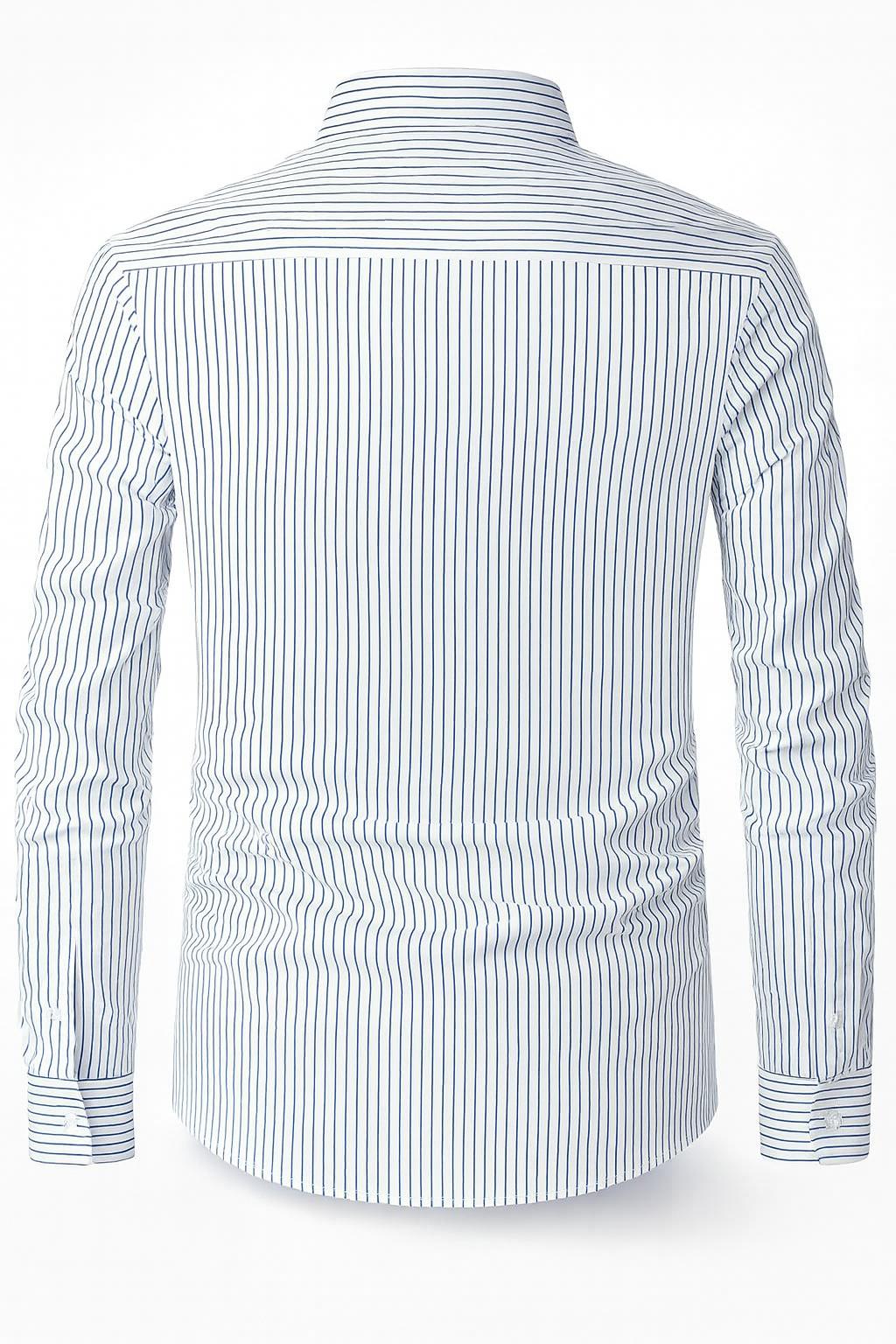 Koszula męska formalna paskowana długa