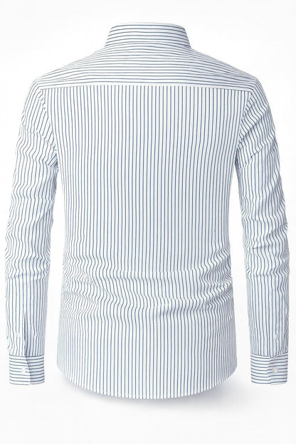 Koszula męska formalna paskowana długa