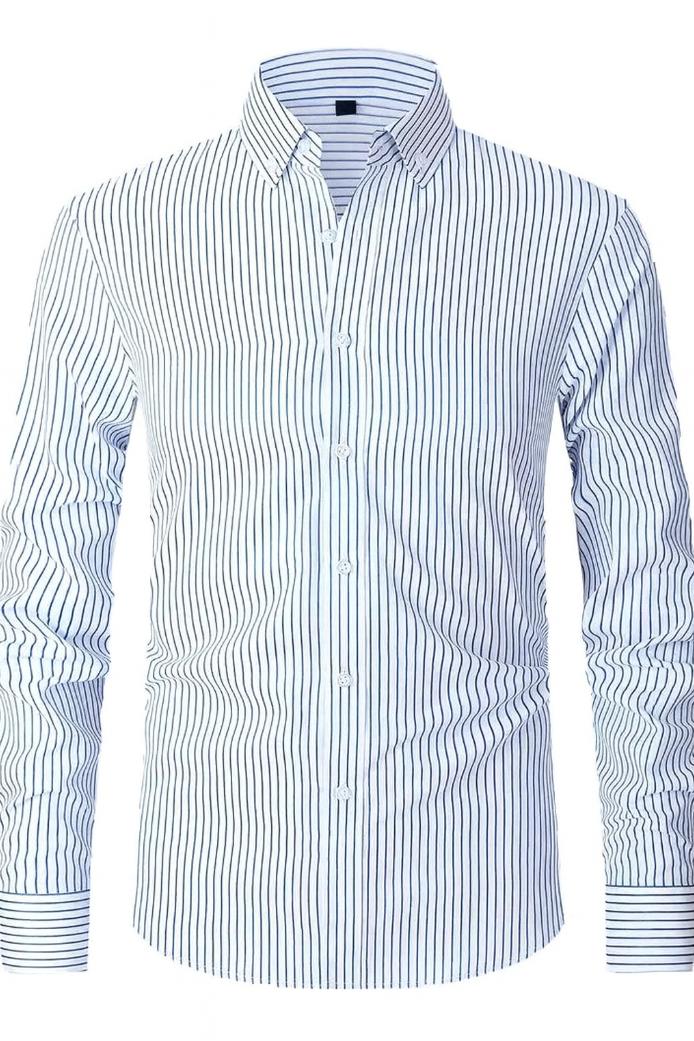 Koszula męska formalna paskowana długa