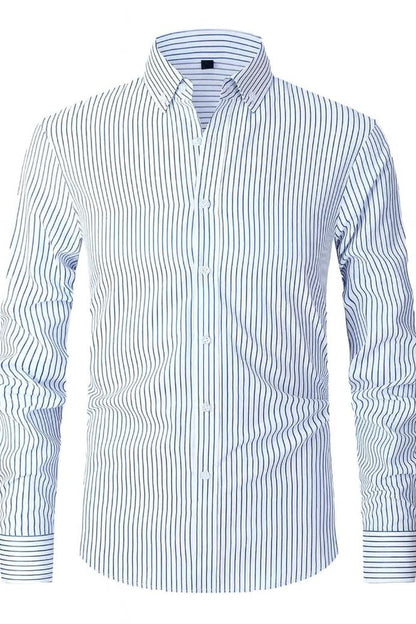 Koszula męska formalna paskowana długa