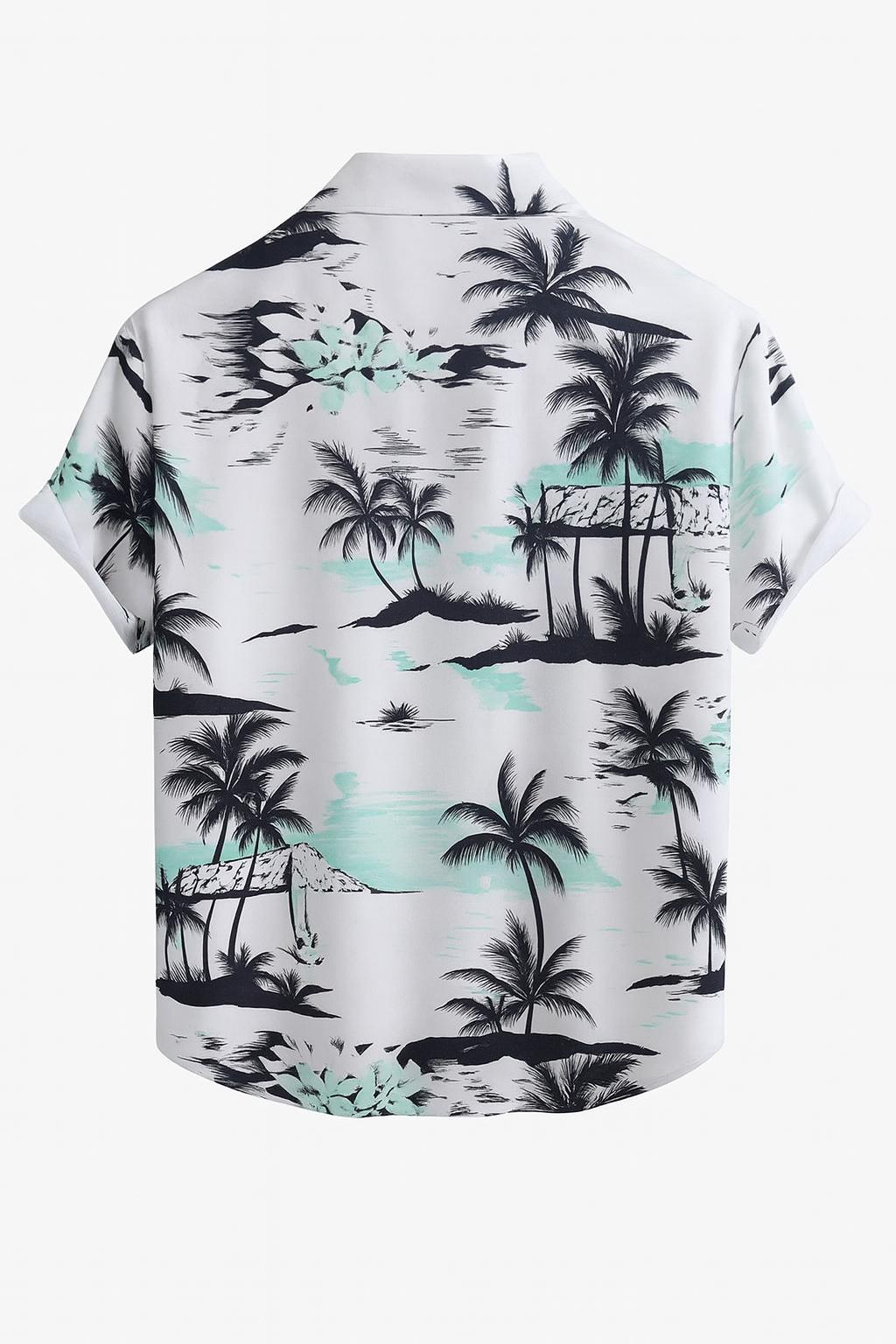 Koszula męska modna tropikalna