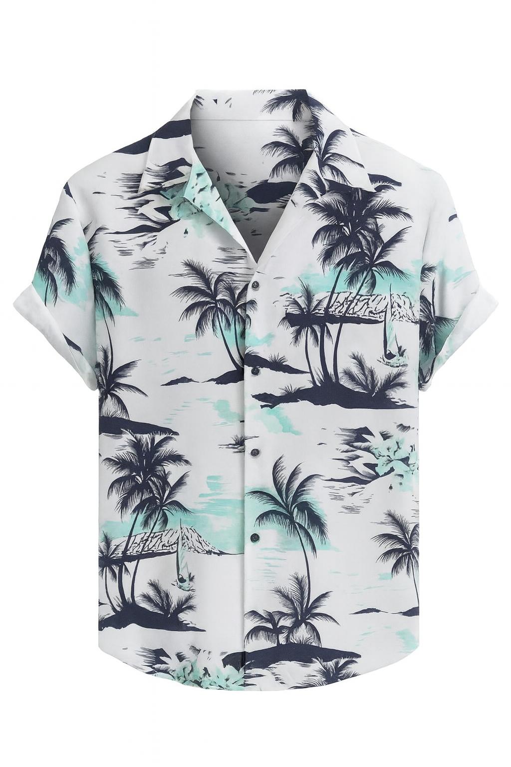 Koszula męska modna tropikalna